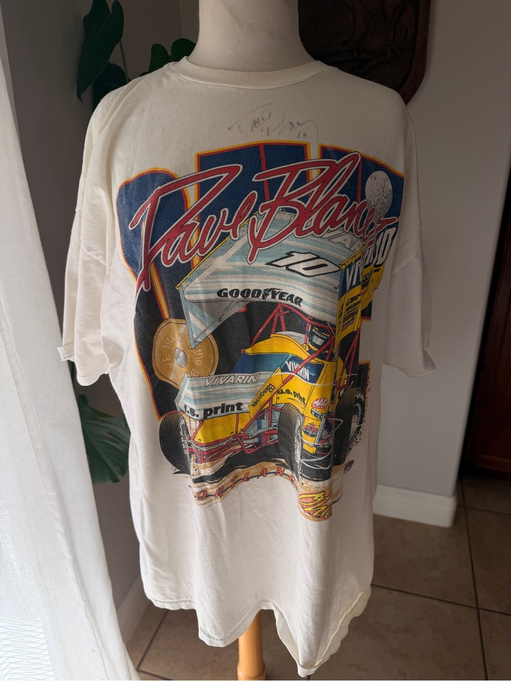 Vintage 1997 Dave Blaney #10 World of Outlaws Racing T-Shirt XXL